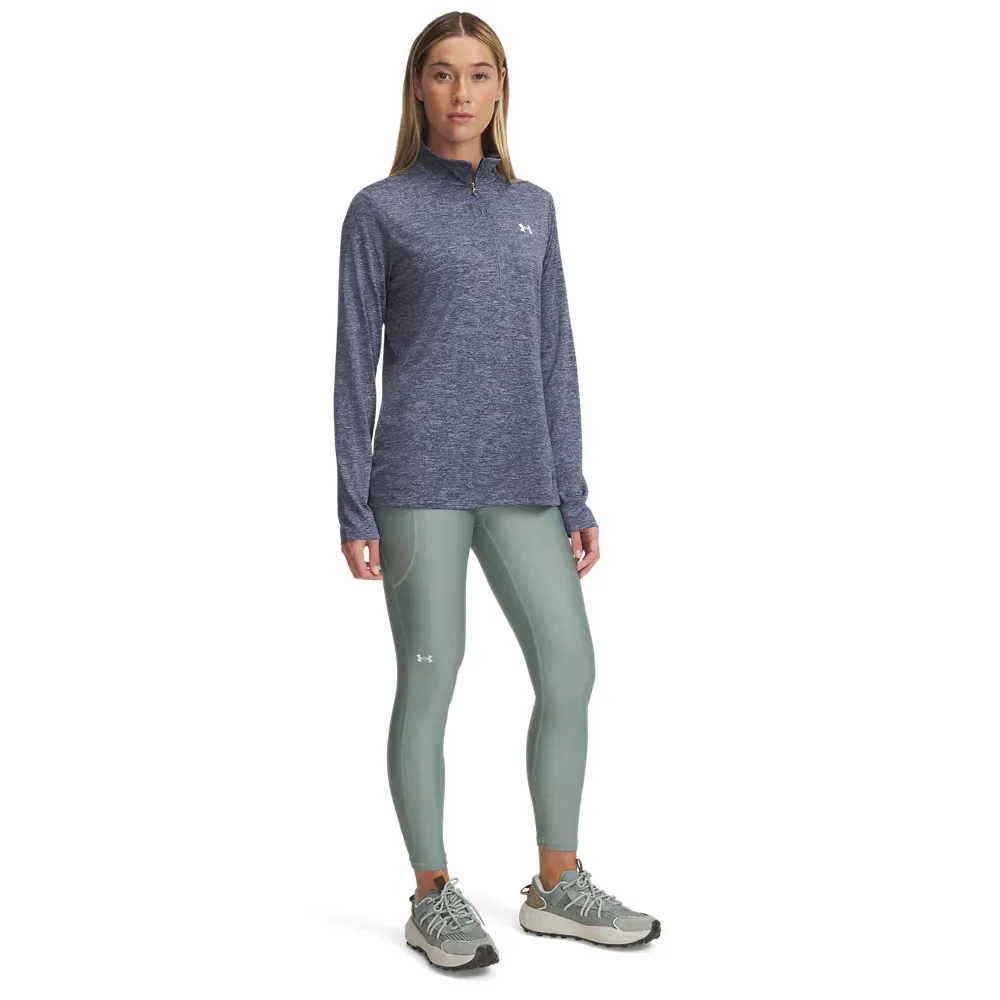 Under Armour Legging 1365335-349 F TECH HI ANKLE Silica GreenBranco Poliester -3-